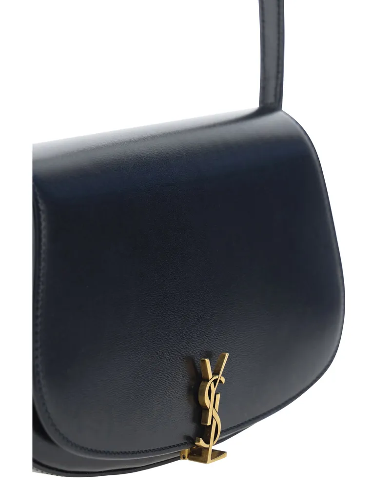 Saint Laurent Women's Shoulder Bag Mini Voltaire Black Calf Leather Black