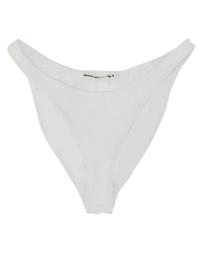 Alexander Wang Logo-Embroidered Bikini Briefs — White White