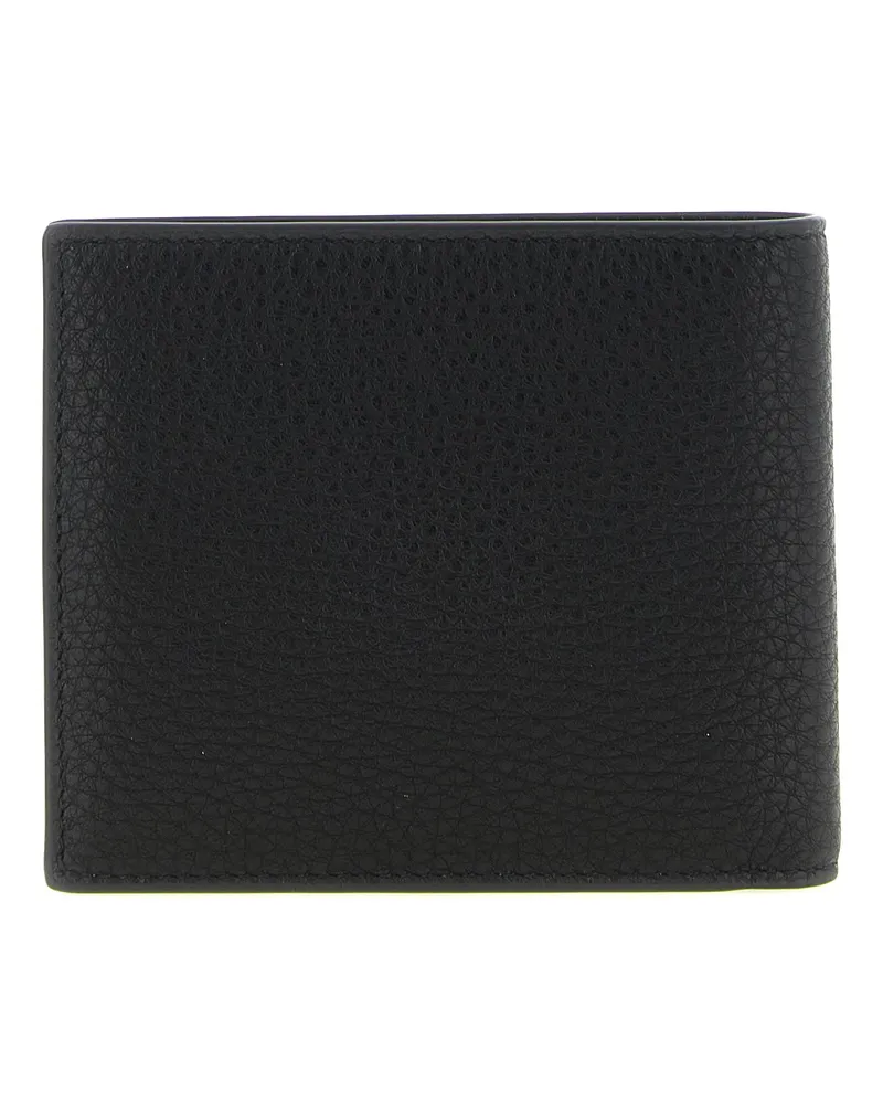 Balenciaga Calf Leather Bifold Wallet — Black Black