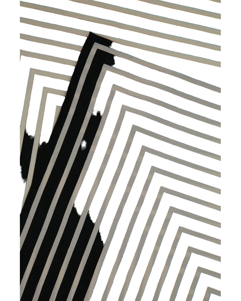 Totême Monogram Scarf — Black Black