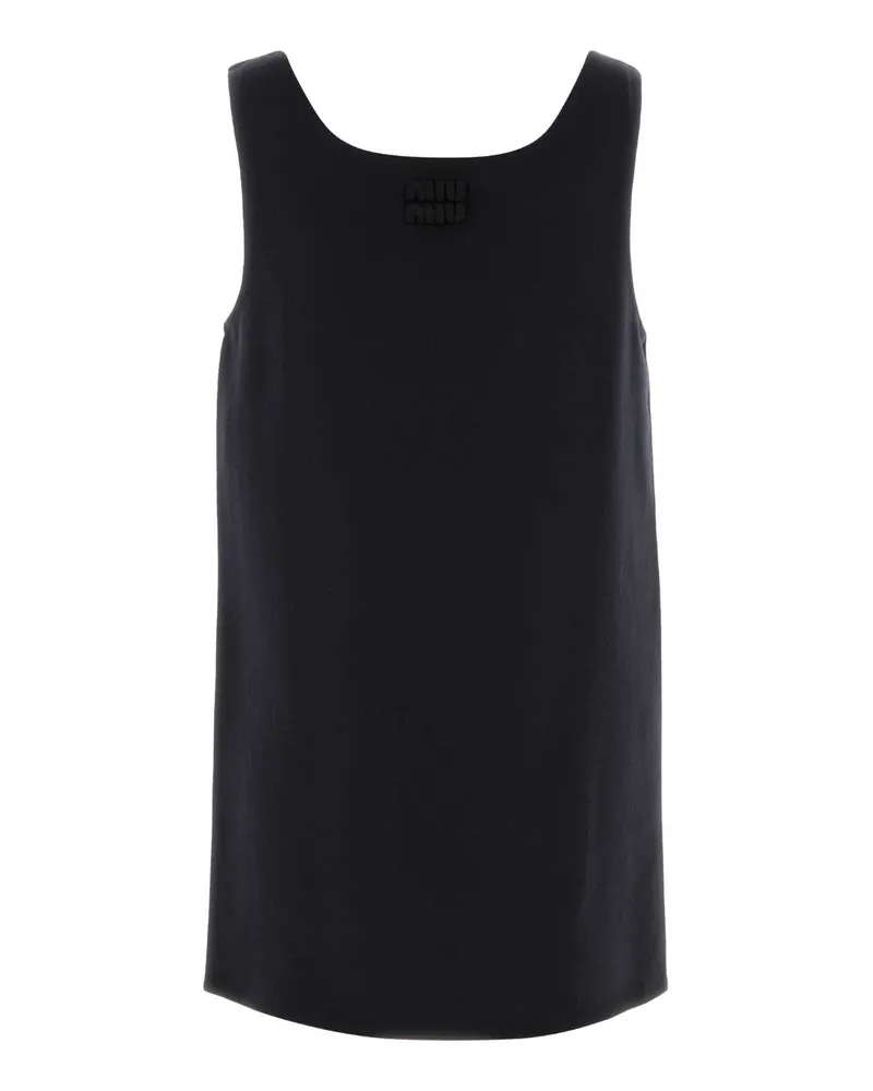 Miu Miu Virgin Wool Dress — Blue Blue