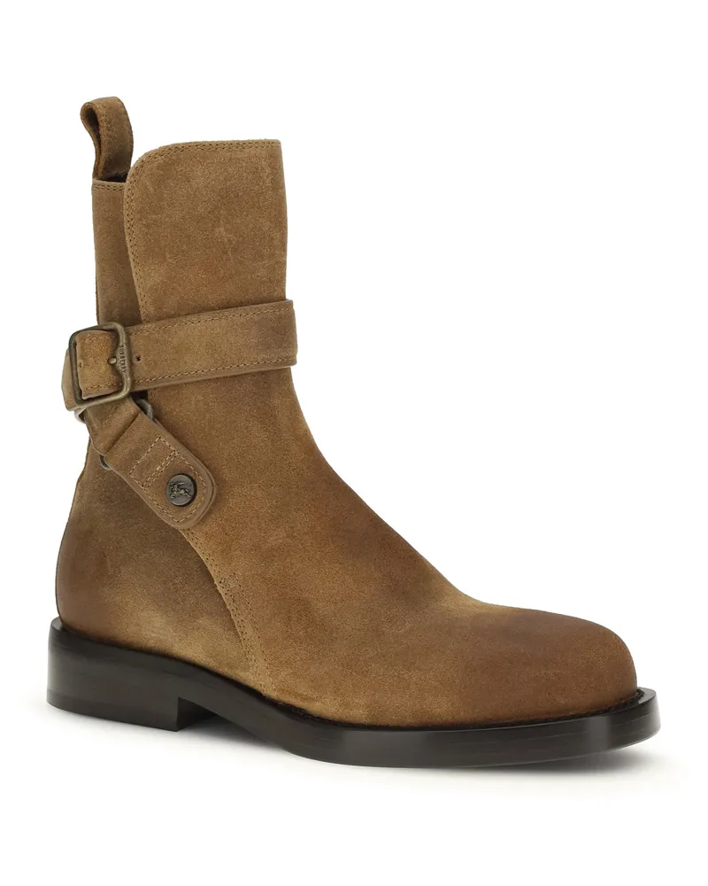 Burberry Women's Suede Boots Boat Beige