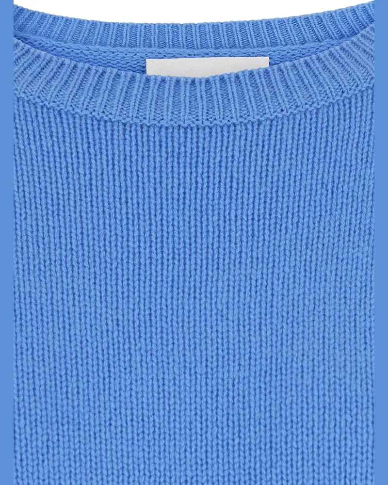 Lisa Yang Women's Sweater Mila Light Blue Cashmere Knitted Tops Top Blue