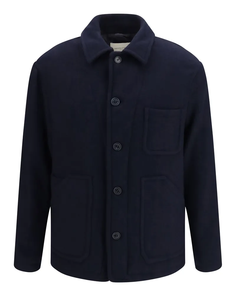 Brooksfield Wool Work Jacket Jacket — Navy Navy