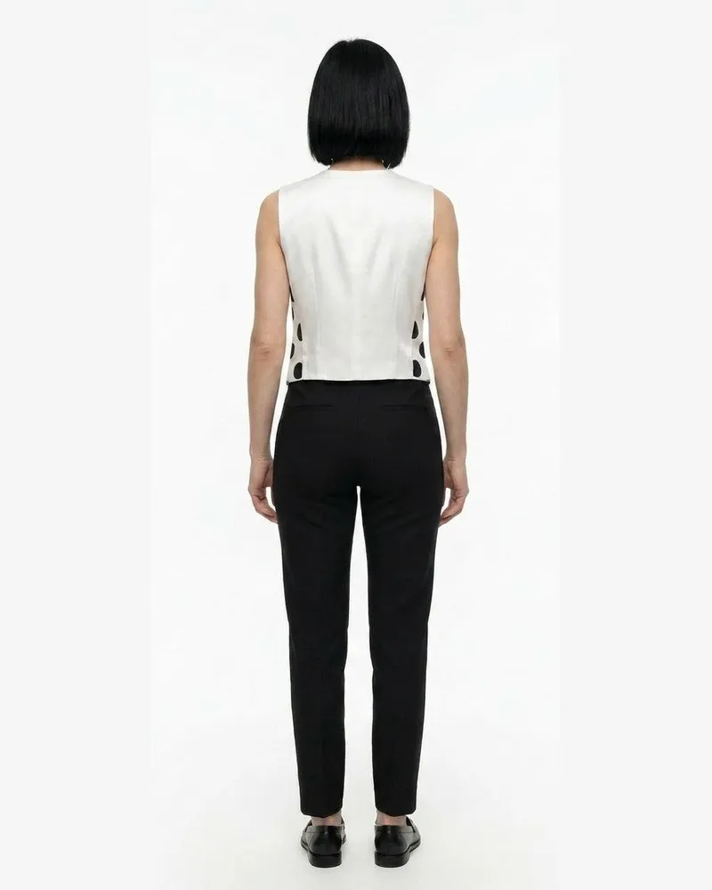 Dolce & Gabbana Women's Multicolor Polyamide Waistcoat Clothing White