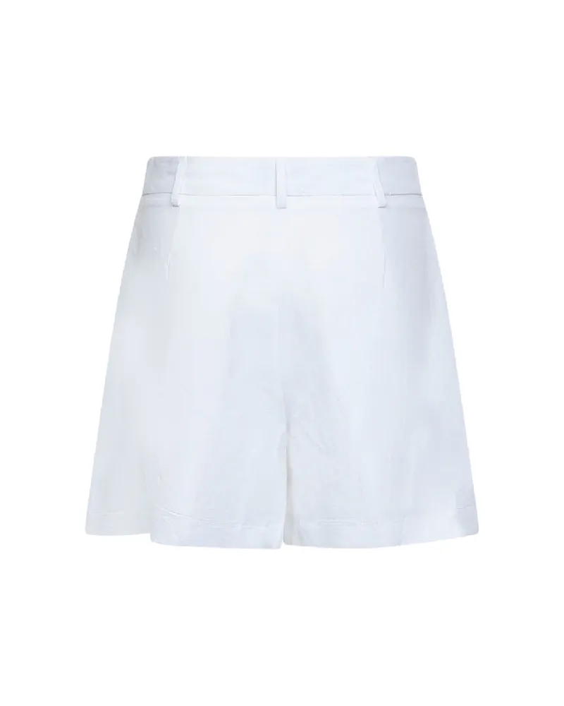 Blanca Women's Shorts Silice White Viscose-Linen White