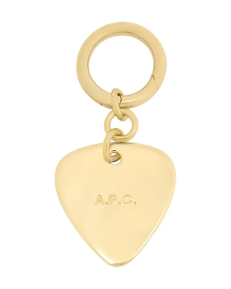 A.P.C. Unisex Metal Logo Belt Buckle Gold Buckles Gold