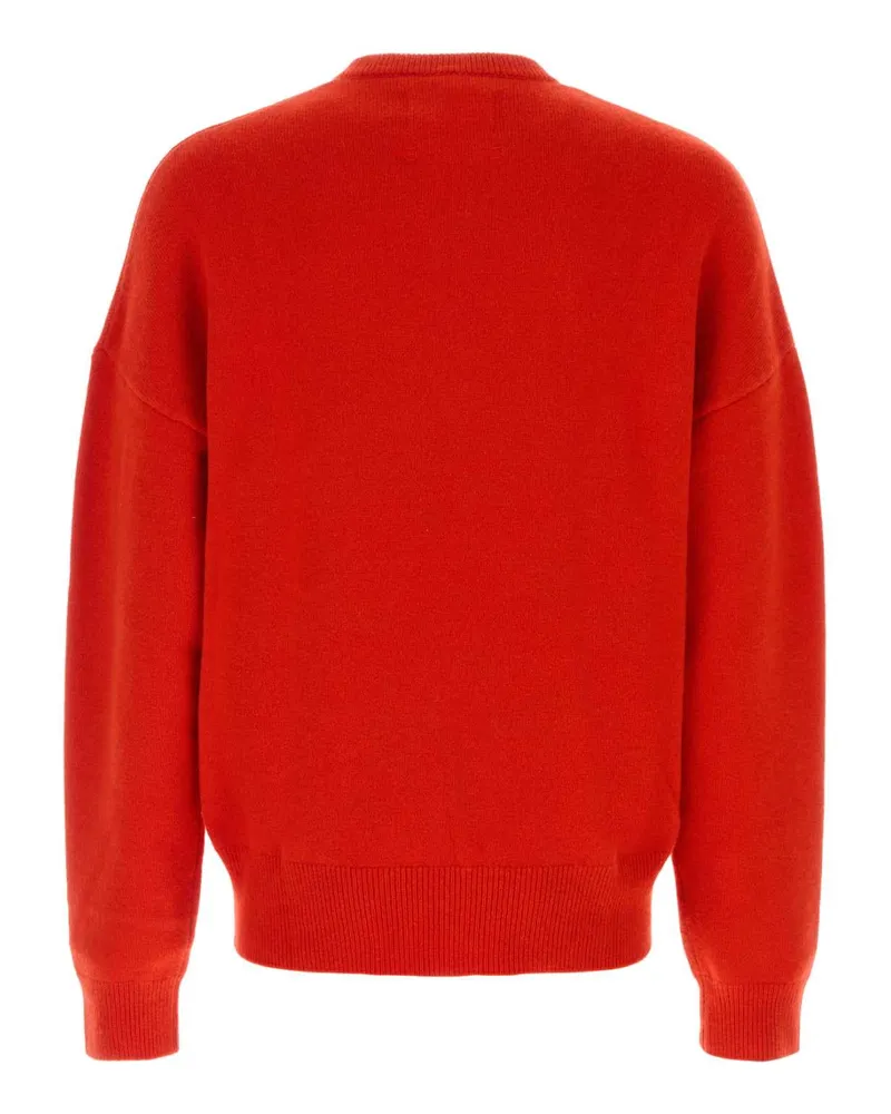 extreme cashmere Men's Red Stretch Cashmere Blend Nâ°496 Oversize Sweater Tomato Maglieria Red