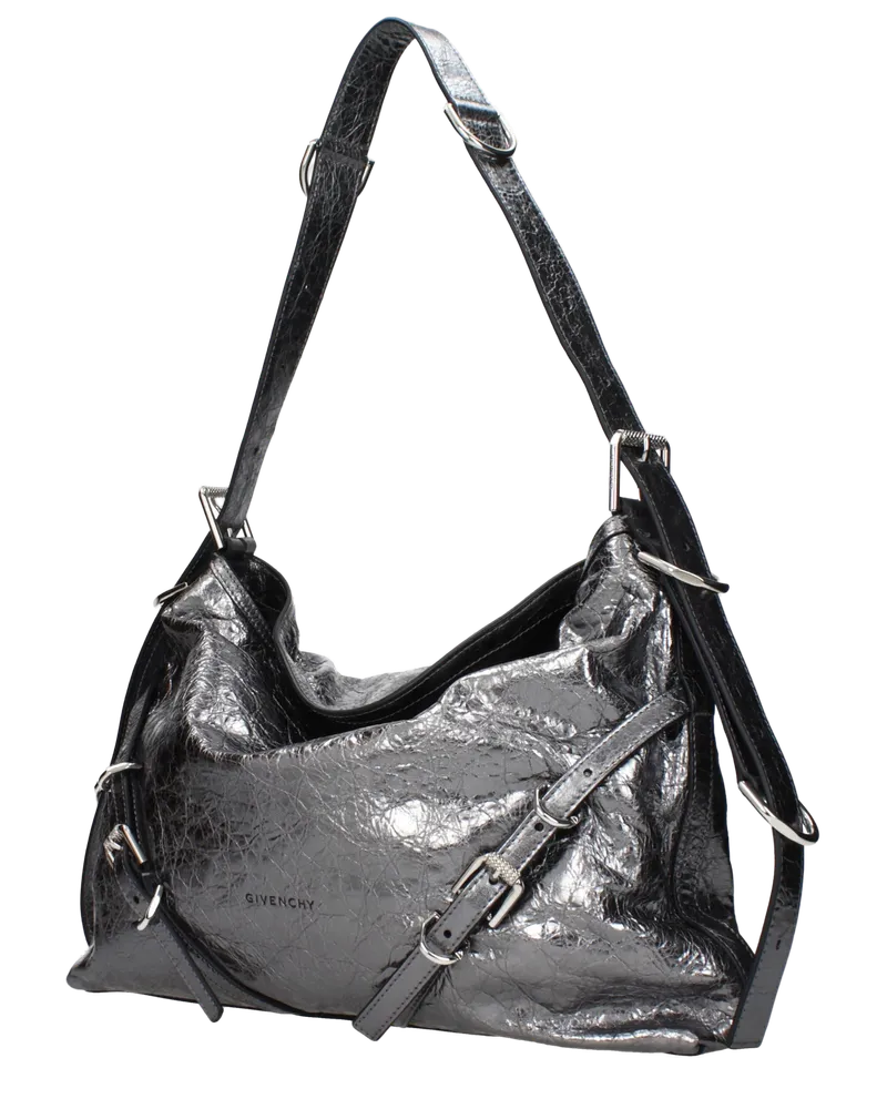 Givenchy Leather Shoulder Bag — Gray Gray