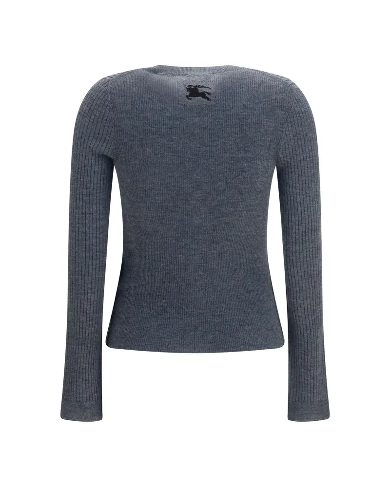 Burberry Women Gray Cashmere Cardigan Clothing Gray