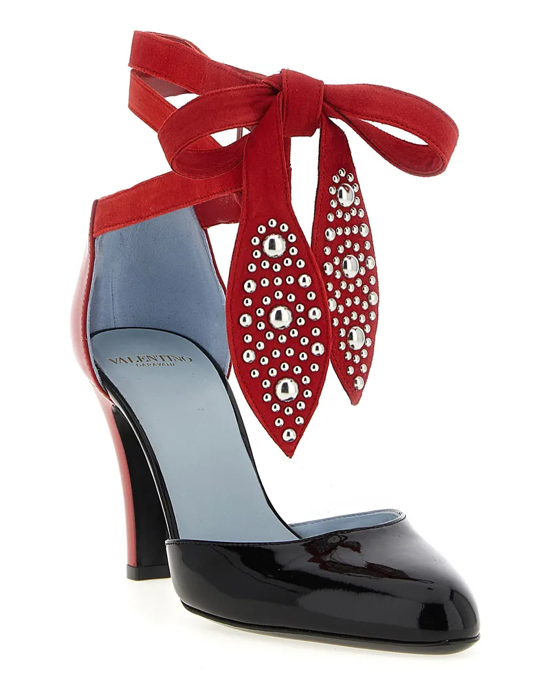 Valentino Garavani Foliefoliage Pump — Red Red