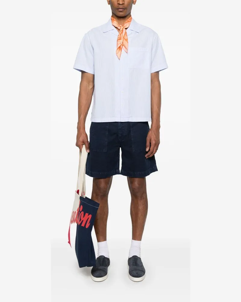 Fortela Men's Shorts Blue Cotton Navy