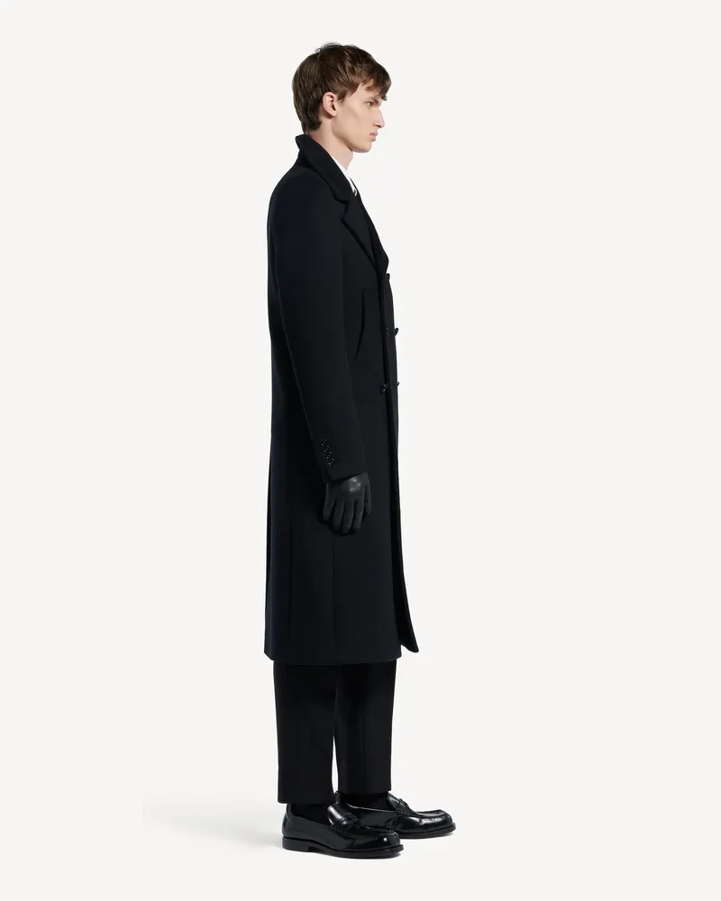 Balenciaga Men's Df Skinny Fit Coat Black Black