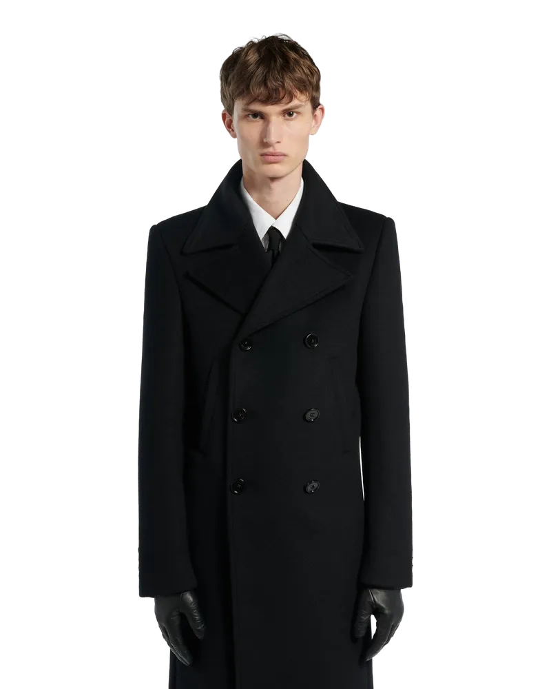 Balenciaga Men's Df Skinny Fit Coat Black Black