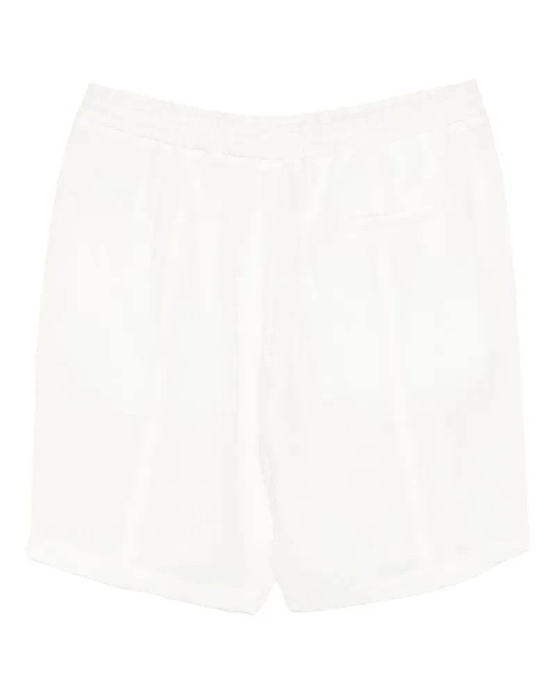 Emporio Armani Linen Shorts — White White