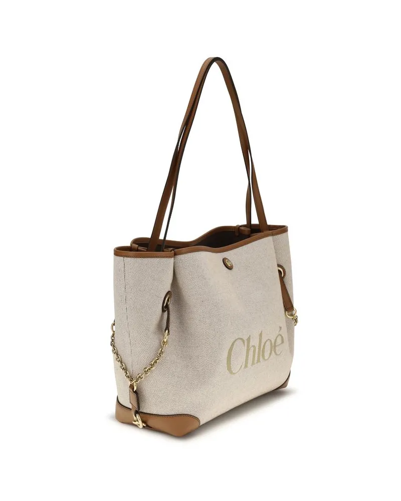 Chloé Women's Beige Cotton Shoulder Bag Beige