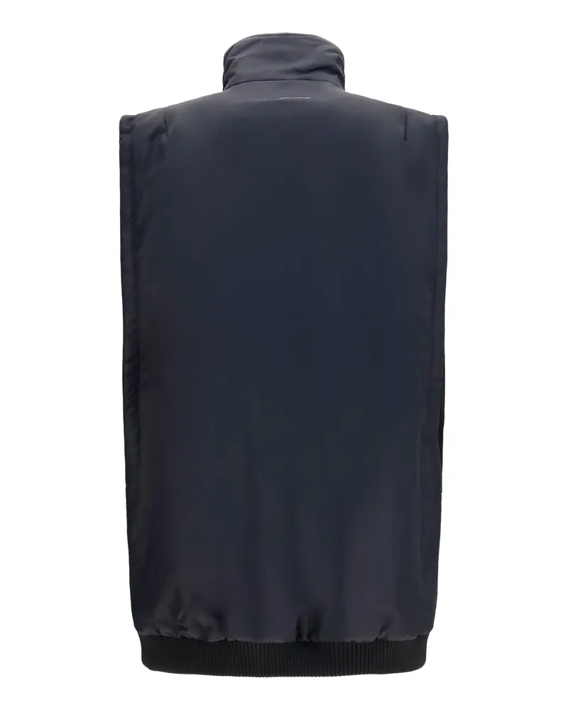 Maison Margiela Women's Zip-Pocket Vest Black Polyamide Blazers Jacket Black