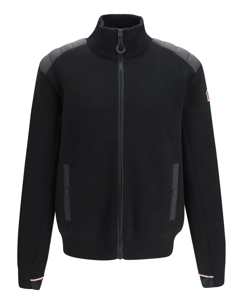 Moncler Wool-Blend Insulated Down Jacket — Black Black