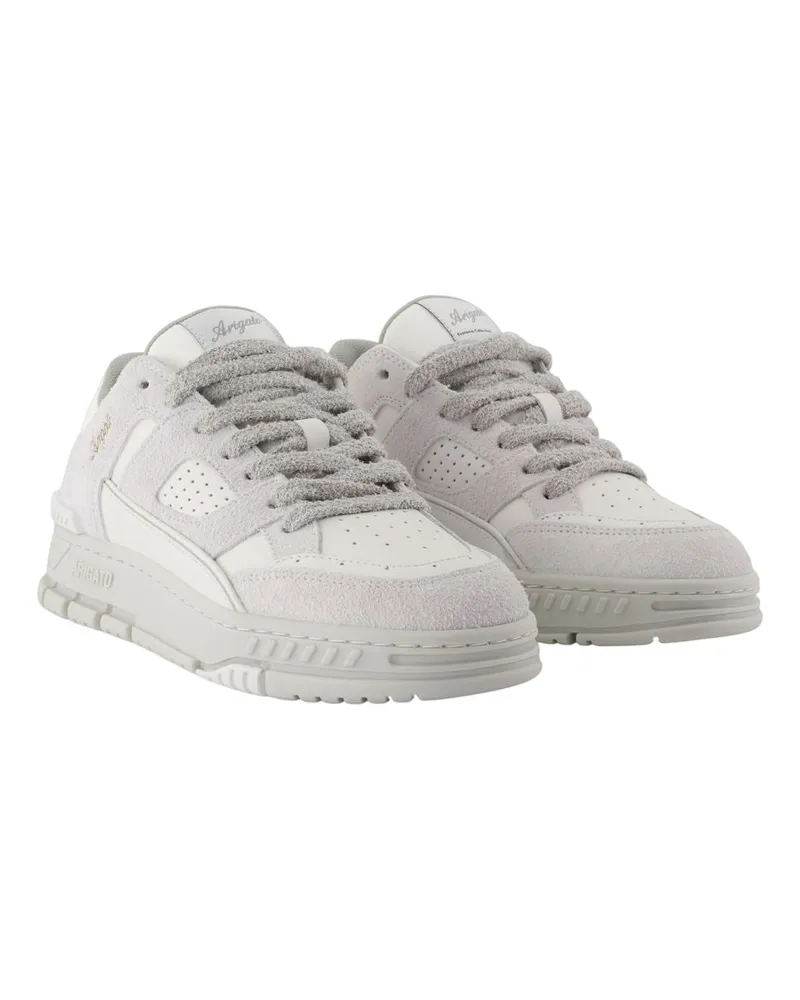 Axel Arigato Women's Area Lo Fluffy Sneakers -  Leather White Calfskin Shoes White