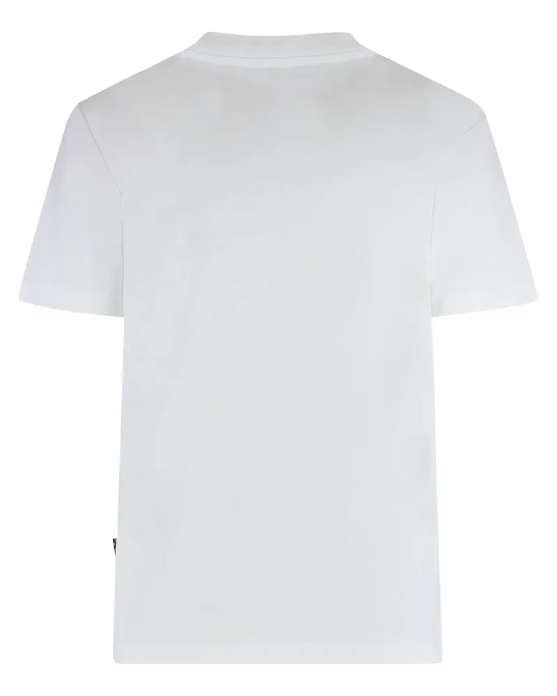 Just Cavalli Women Printed Cotton T-Shirt White T-Shirts & Jerseys White