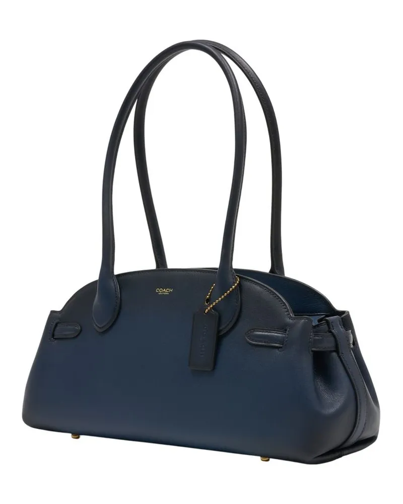 Coach Women's Empire 34 Travel Bag -  Leather Blue Calfskin Travel-Bags Navy