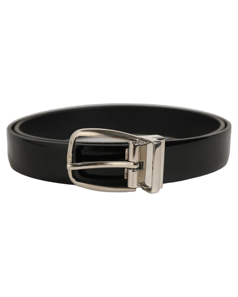 Dolce & Gabbana Classic Leather Belt — Black Black