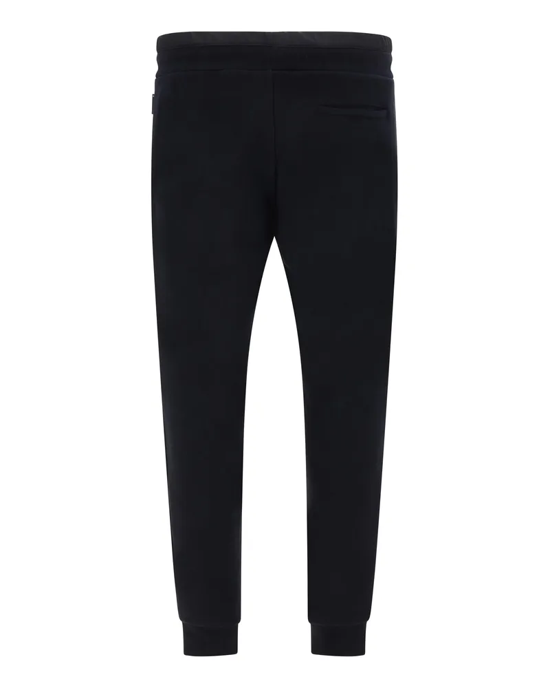 Philipp Plein Men Hexagon Cotton Jogger Pants Black Trousers Black