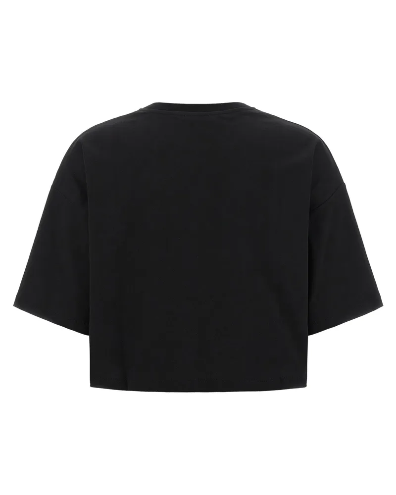 Balmain Women's Black Cotton T-Shirt Black