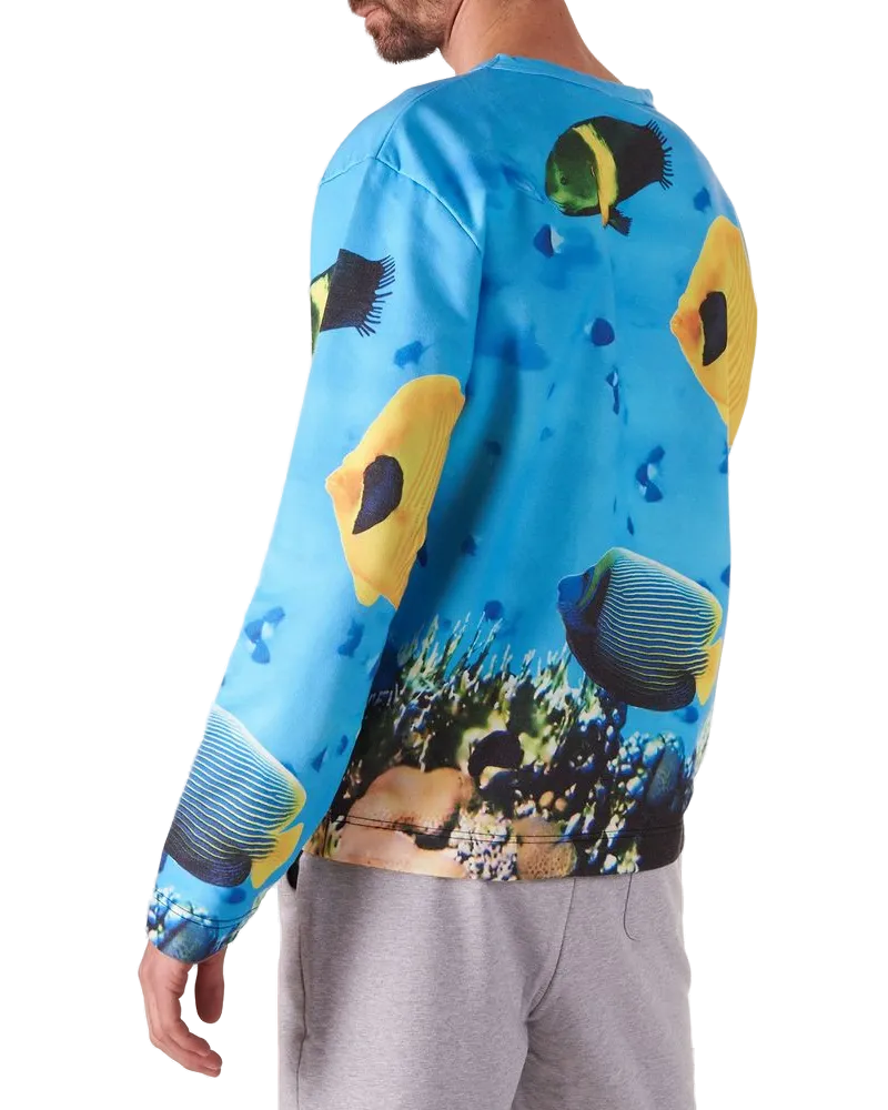 Moschino Women's Sweatshirt Blue Apparel - Knitwear-Sweatshirts Blue