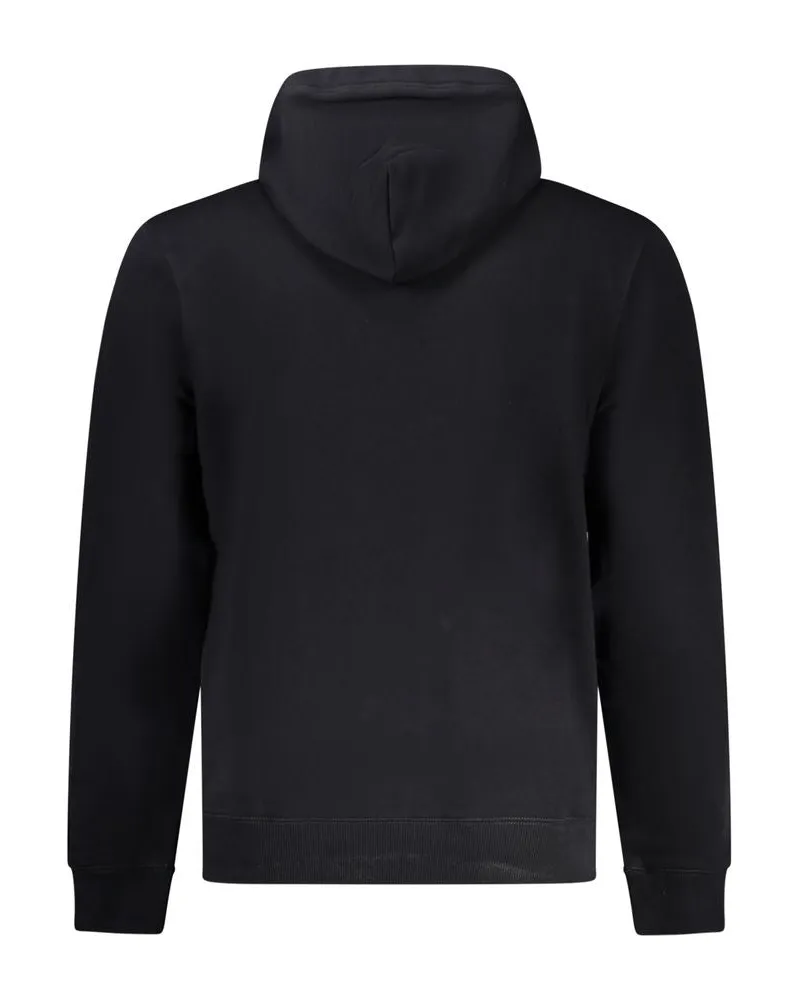 Napapijri Logo-Printed Cotton Hoodie — Black Black