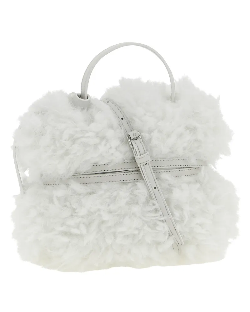 Moschino Tie Me Handbag — White White