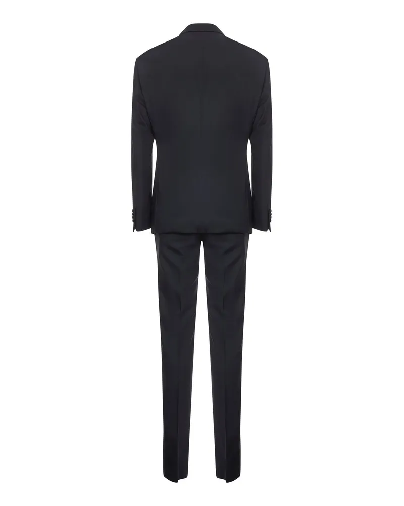 Giorgio Armani Men's Tuxedo Suit Navy Blue Virgin Wool Suits Navy