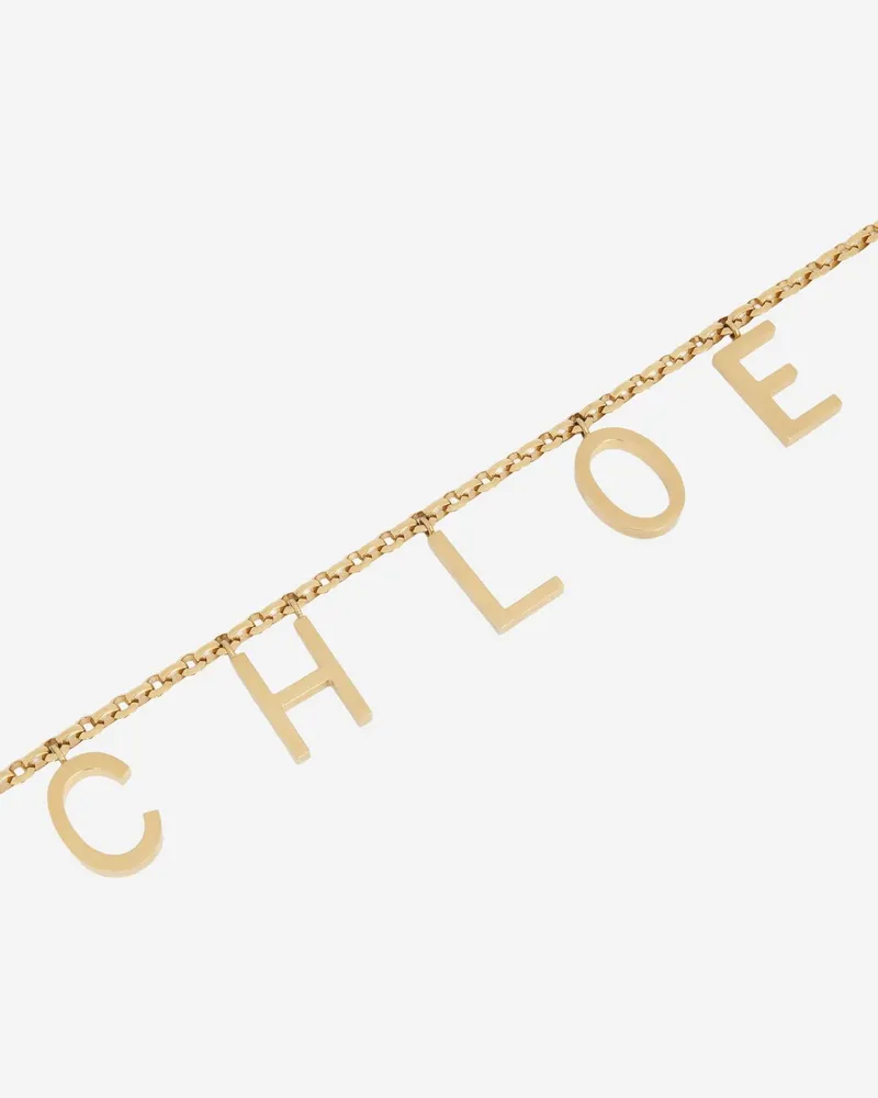 Chloé Chain Link Gold Brass Belt — Gold Gold