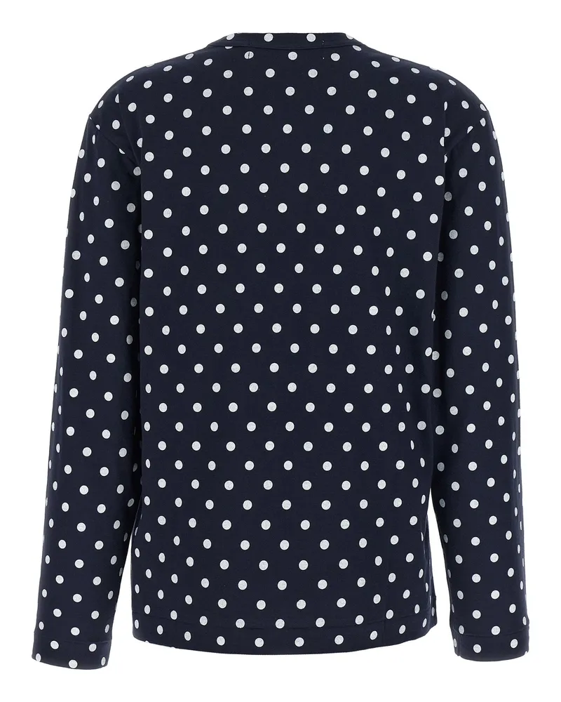Comme des Garçons Polka-Dot Cotton T-shirt — Navy Navy