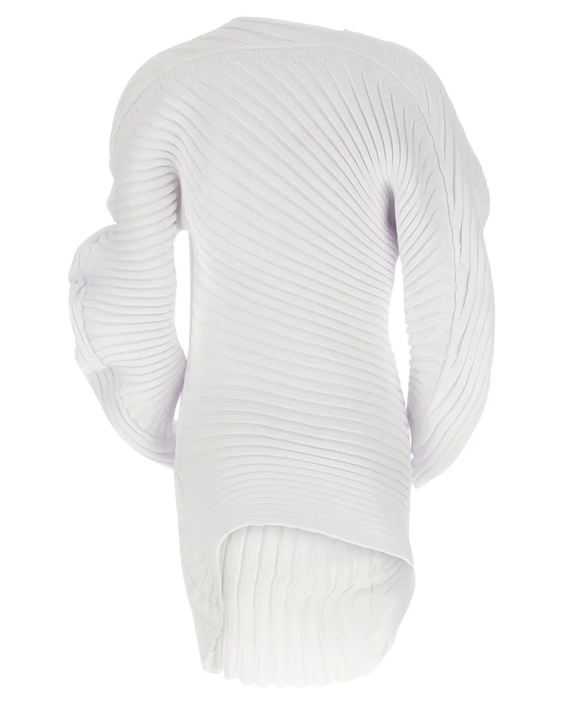 Issey Miyake Women's White Polyester Casual Dress White