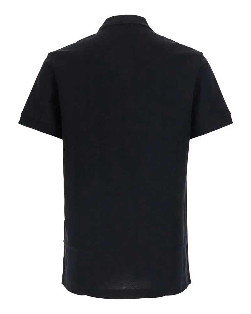 Burberry Men's Polo Shirt Eddie Black Cotton T-Shirts And Polos Black