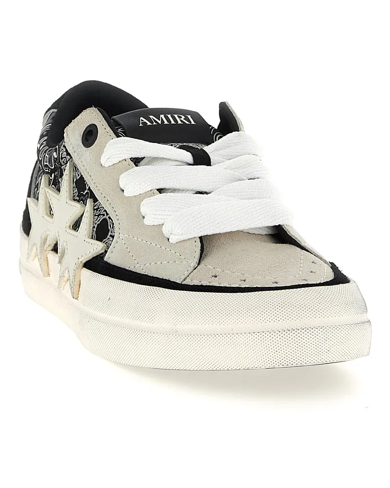 Amiri Bandana Sunset Skate Sneaker — Cream White