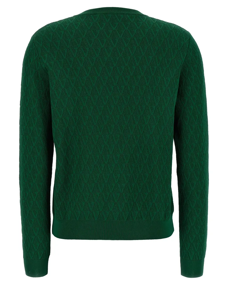 Versace Women's Bicolor Viscose Cardigan Clothing Green