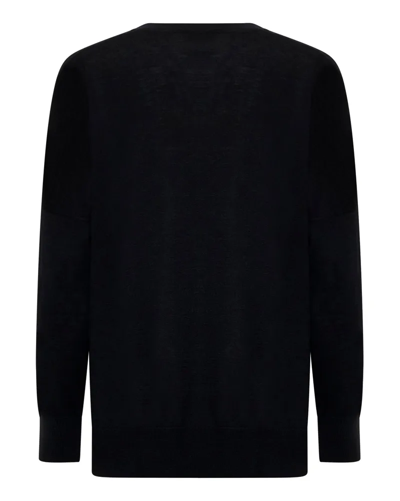 Blanca Women's Sweater Long Sleeves Black Wool Black