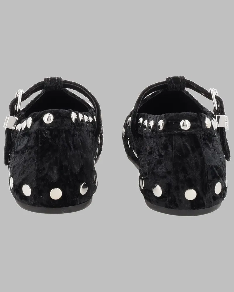 Ganni Mary Jenny Loafers — Black Black