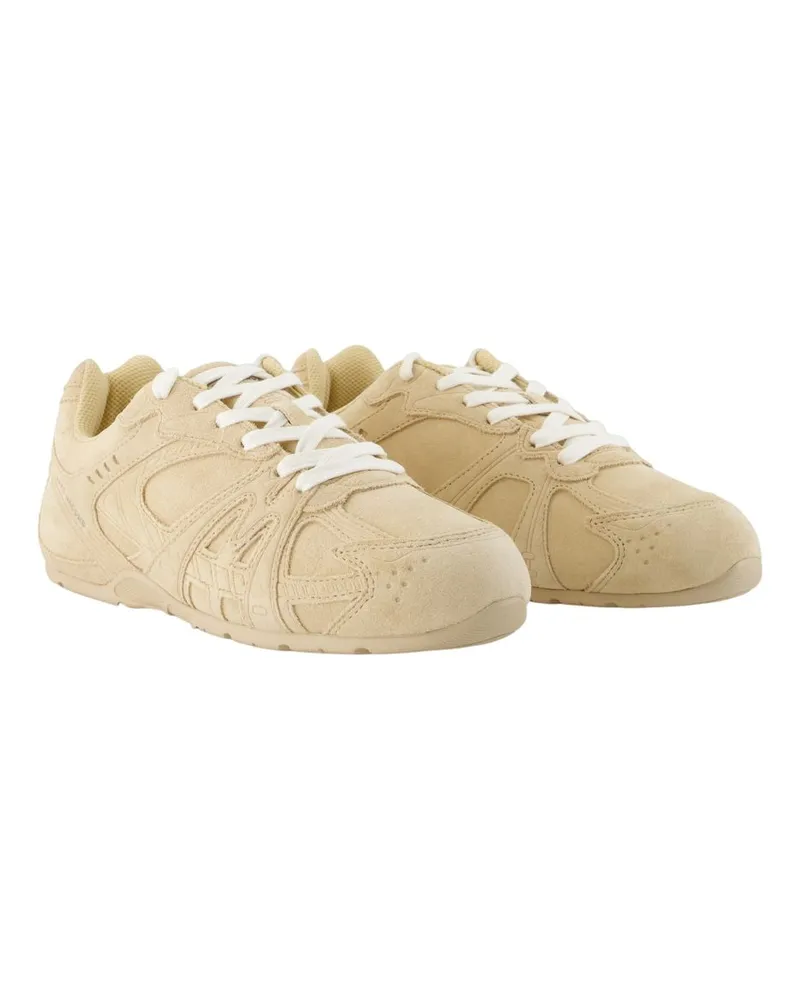 Marc Jacobs Women's The 72 Spring Sneakers -  Leather Beige Calfskin Shoes Beige