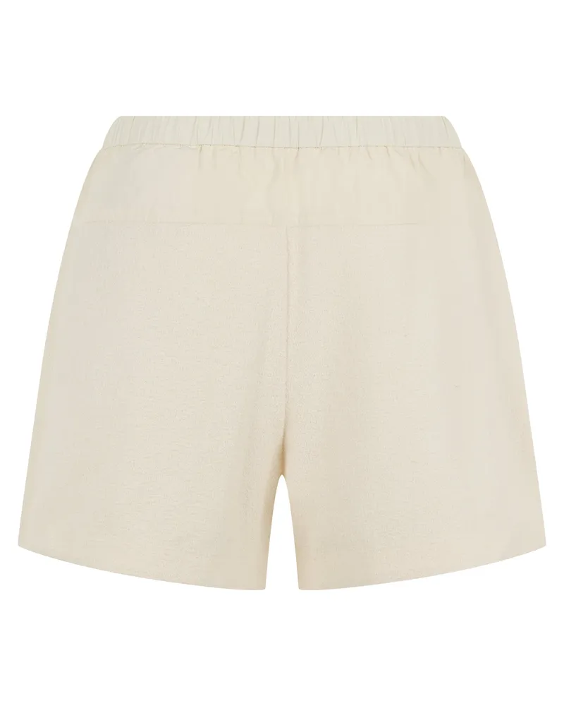 Moncler Women Shorts With Drawstring Cream Polyester Cream