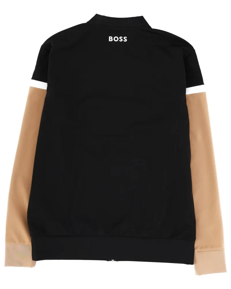 HUGO BOSS Softshell Recycled Polyester Sweatshirt — Black Black