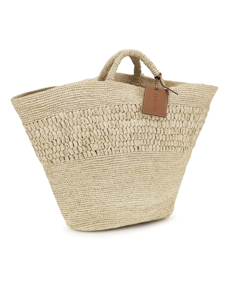 Manebí Women's Fiji Raffia Handbag Natural Handbags Hand Bags Beige