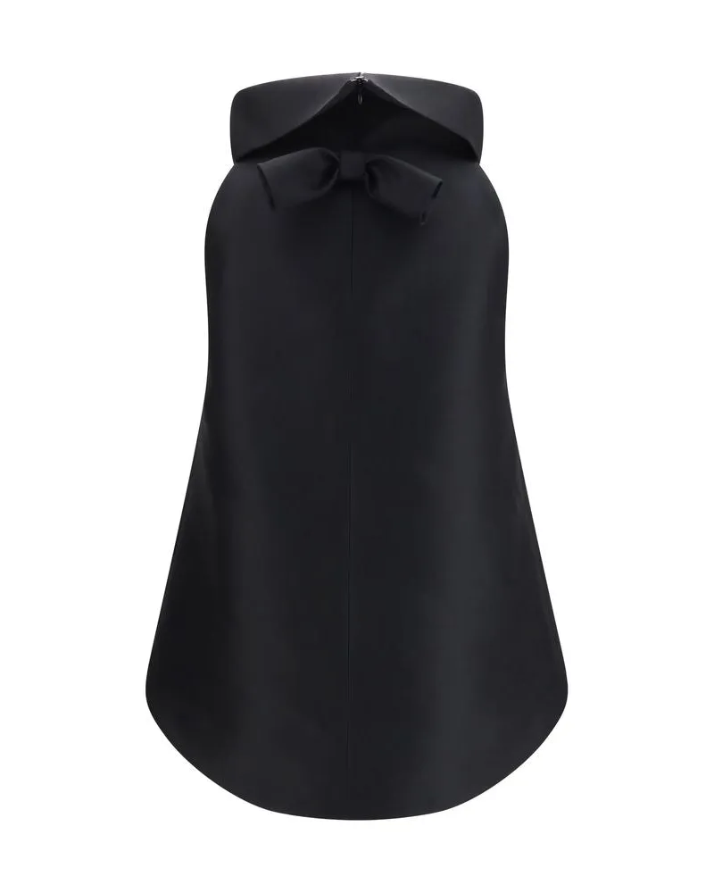 Balenciaga Wool High-Neck Sleeveless Tank Top — Black 