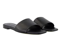 Women's Slide Black Calfskin Sandal