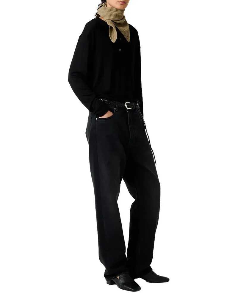 Studio Nicholson Ribbed Lyocell Jersey Sweatshirt 