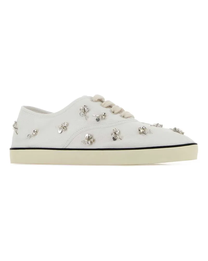Miu Miu 5e370ef005v6b F0009 Bianco Sneaker White