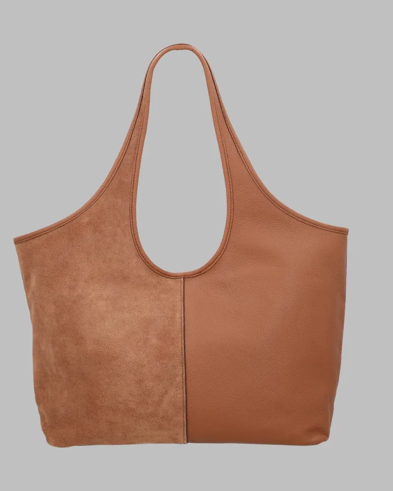 Michael Kors Women's Tote Bag Henly Buff Leather Shoulder Beige