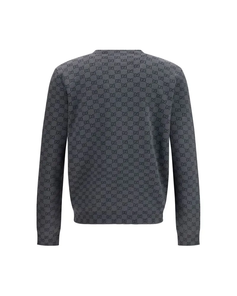 Gucci Men's Gray Wool Oves Aries Cardigan Clothing Gray